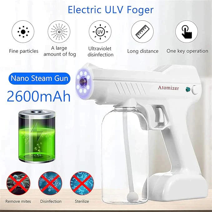 Portable Electric ULV Sprayer with Blue Light Steam Cleaner Gun