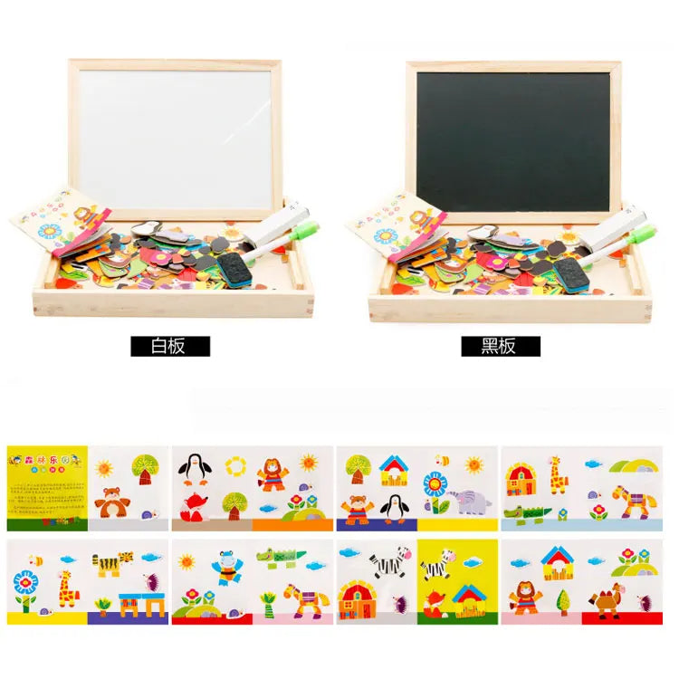 Digital Shape Drawing Wooden Board For Kids