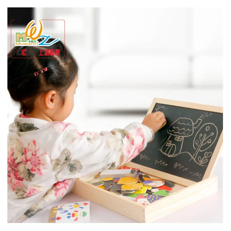 Digital Shape Drawing Wooden Board For Kids