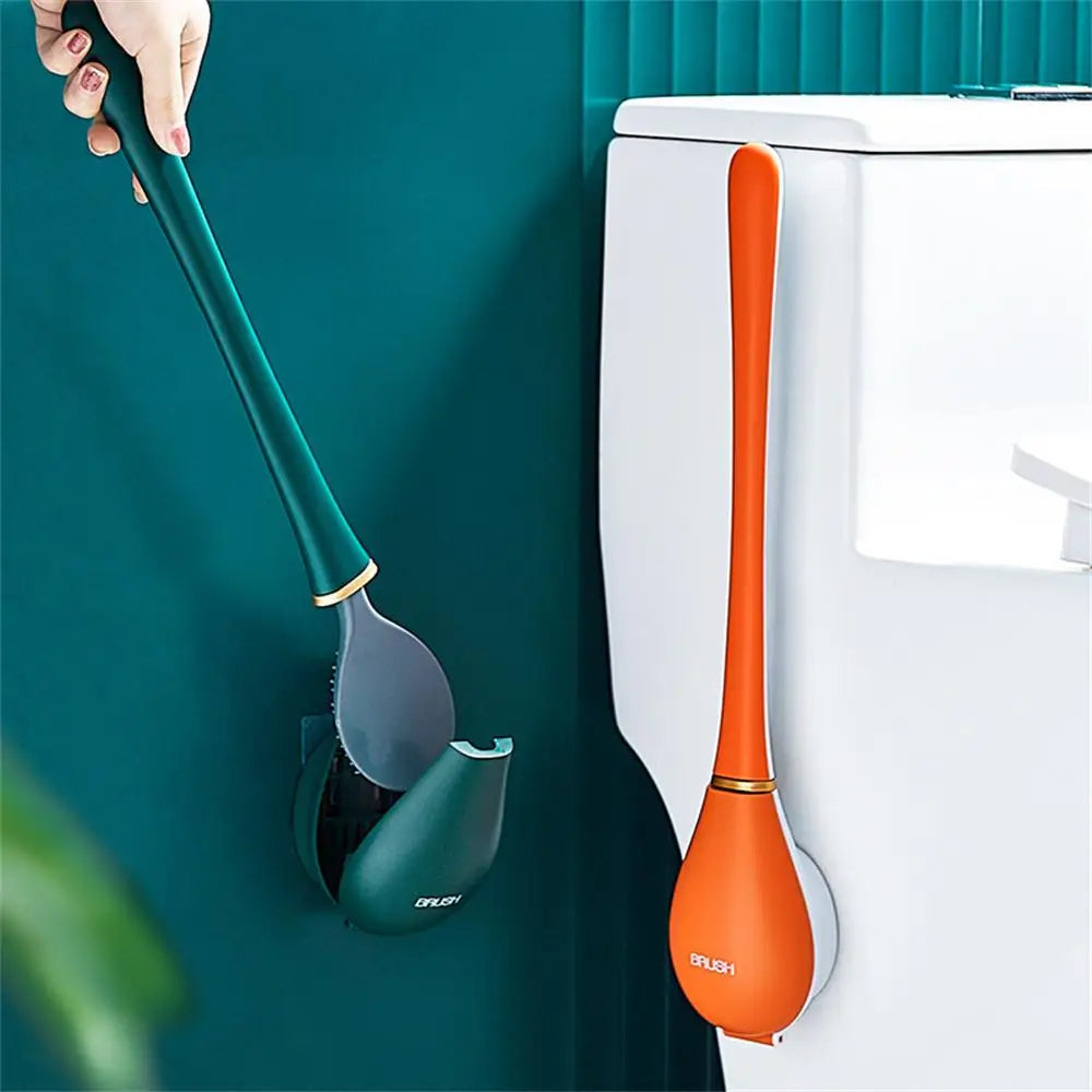 Wall Mounted Silicon Toilet Brush