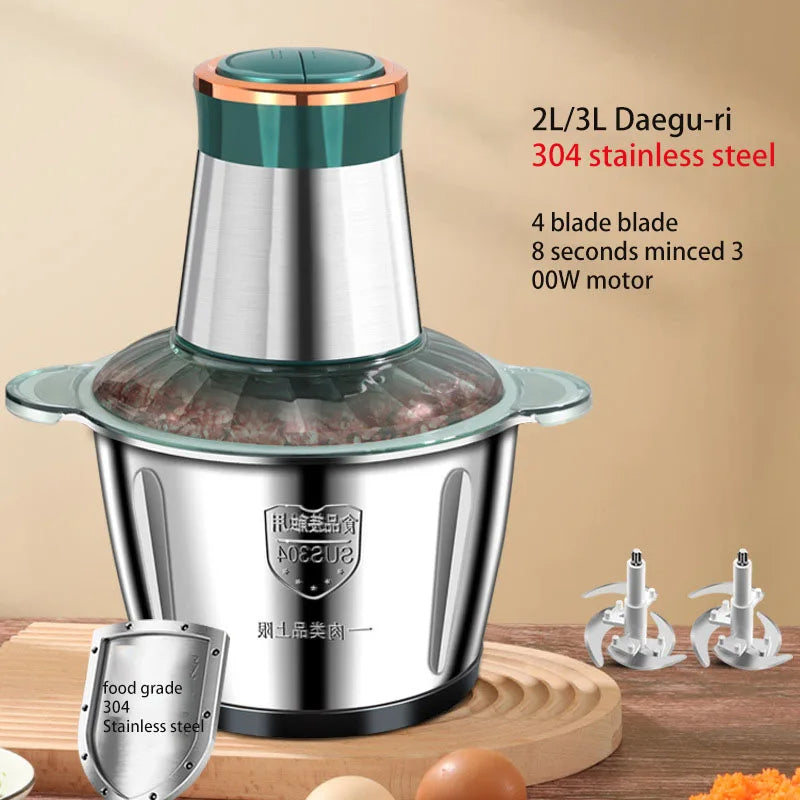 Multifunctional stainless steel meat grinder