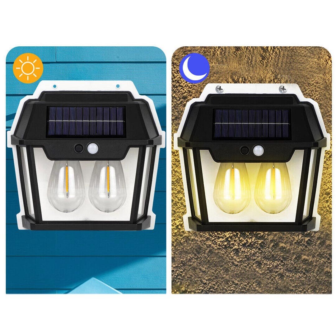 ضوء المصباح الخارجي القابل لإعادة الشحن بالطاقة الشمسية  <> Solar Rechargeable Outdoor Lamp Light