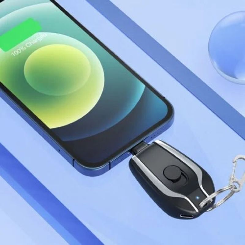 Portable IPhone  Keychain Charger  | Fast Charging Backup Power Bank For IPhone Devices