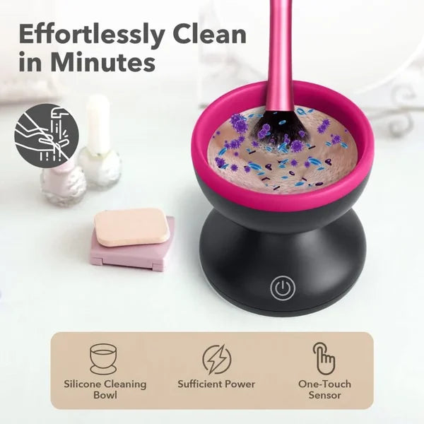 AUTOMATIC MAKEUP BRUSH CLEANER