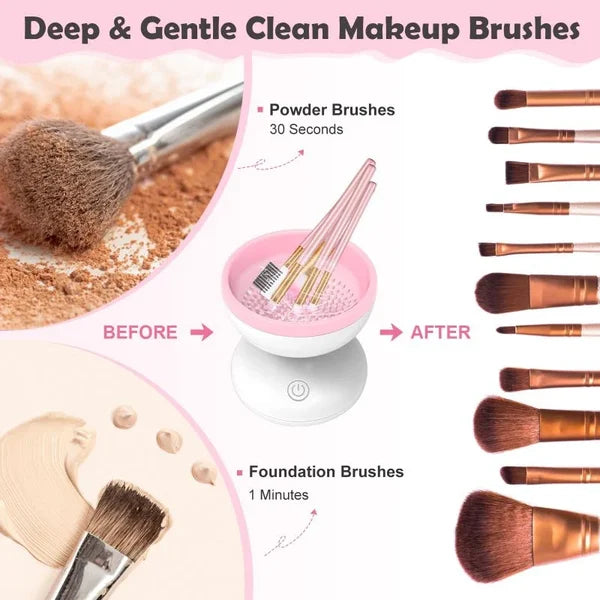 AUTOMATIC MAKEUP BRUSH CLEANER