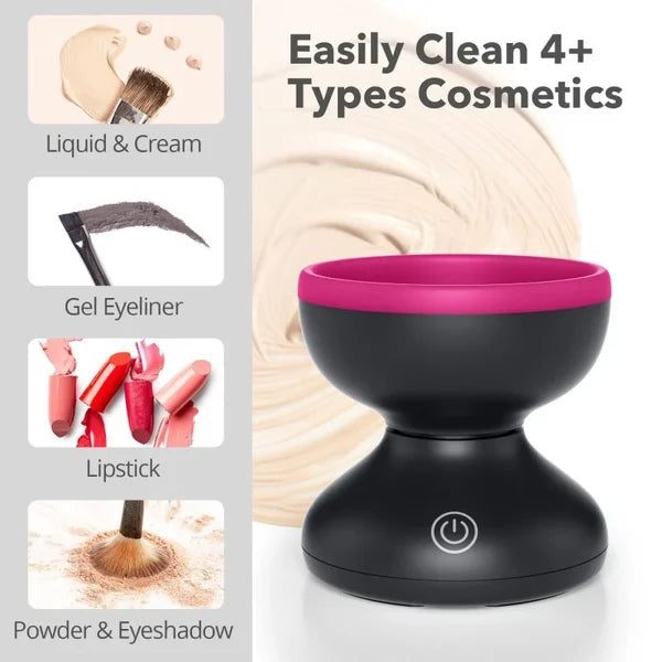 AUTOMATIC MAKEUP BRUSH CLEANER