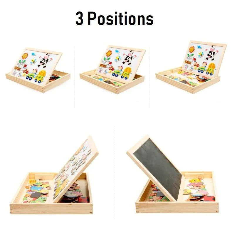 Digital Shape Drawing Wooden Board For Kids