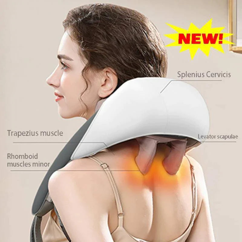 Celwow Neck Shoulder Back Waist Kneading Massager