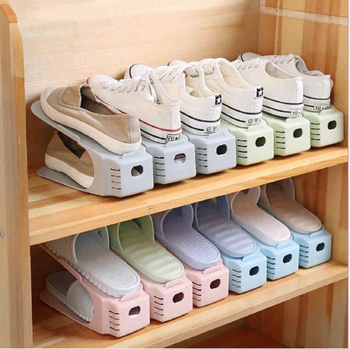 The Adjustable Shoe Rack Space Saver